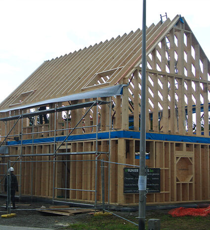 Création d'une maison en ossature bois à Warchin