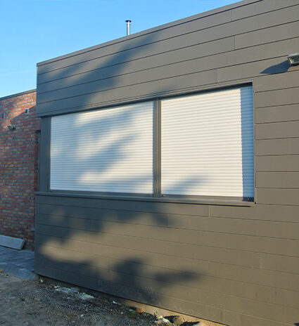 Extension en briques de ciment